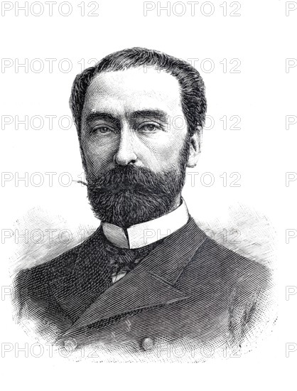 Marie François Sadi Carnot (born August 11. 1837 in Limoges. died June 25. 1894 in Lyon) was a French politician and engineer. He served as President of France from 1887 until his assassination in 1894. Historical. authentic. digitally restored reproduction from a 19th-century original