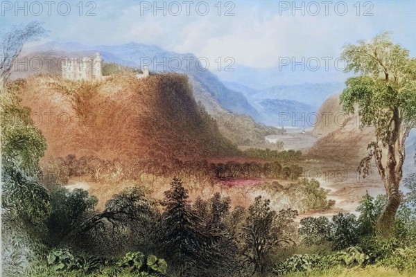 Castle Howard. Vale of Ovoca. Ireland. from The Scenery and Antiquities of Ireland. 1841. digital reproduction of a historical original