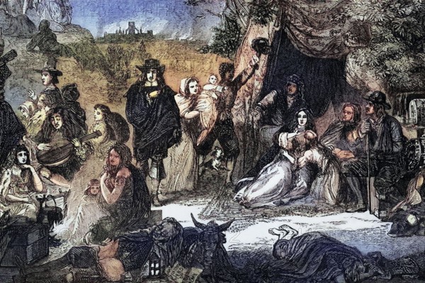 The Great Fire of London raged from Sunday. September 2. to Wednesday. September 5. 1666. near Highgate Fields in the central parts of the city of London. The fire devastated the medieval city of London within the ancient Roman city walls. England. digital reproduction of a historical original.