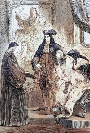 In 1699. King William III appointed Bishop Gilbert Burnet as tutor to the Royal Duke of Gloucester. son of Princess Anne. an appointment he accepted somewhat against his will. England. digital reproduction of a historical original