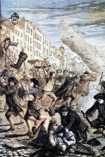 Following King George II's speech at the State Opening of Parliament. John Wilkes wrote a strong article in issue No. 45 of his publication The North Briton. England. in April 1763. digital reproduction of a historical original