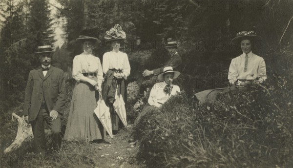 A stop during a hike in the woods near San Martino di Castrozza