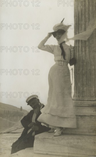Eleonora Duse and Giuseppe Primoli in Athens