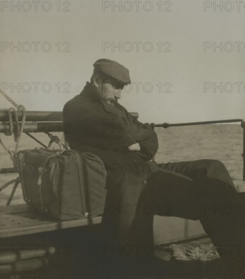 Luigi Vittorio Bertarelli on a trip to the Aeolian Islands