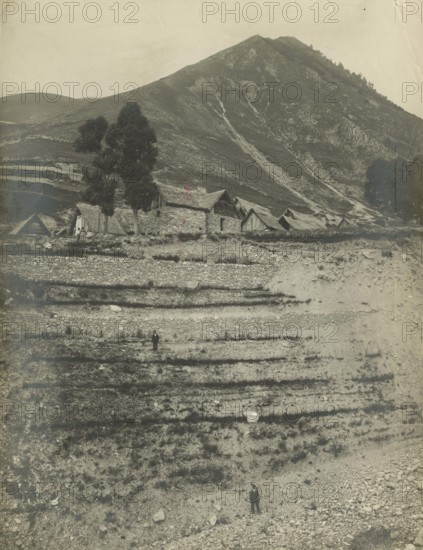 Repair of a landslide bank near Vinadio