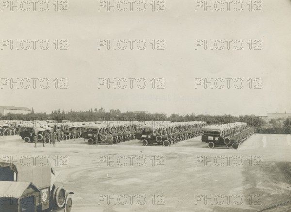 The Caravan's trucks in Riva del Garda.