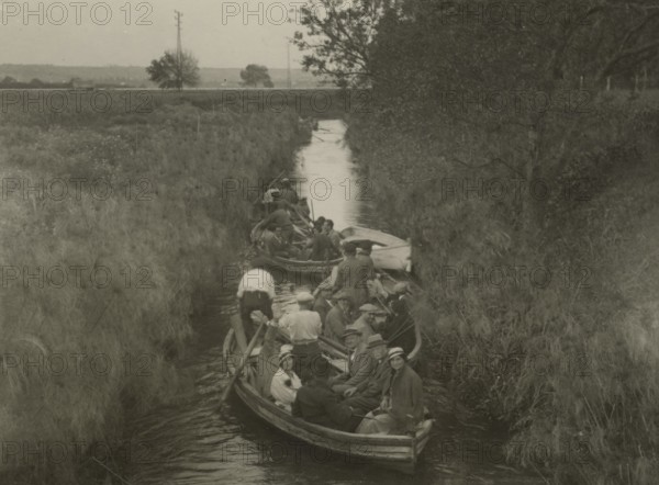 In a boat on the Ciane.