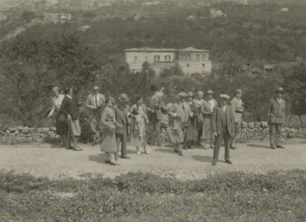 Some participants in the excursion to Sicily.