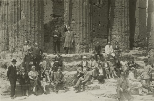 In front of the Temple of Concord in Agrigento.