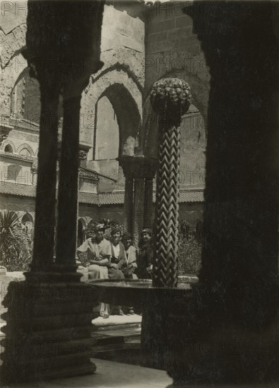The cloister of the Cathedral of Monreale.