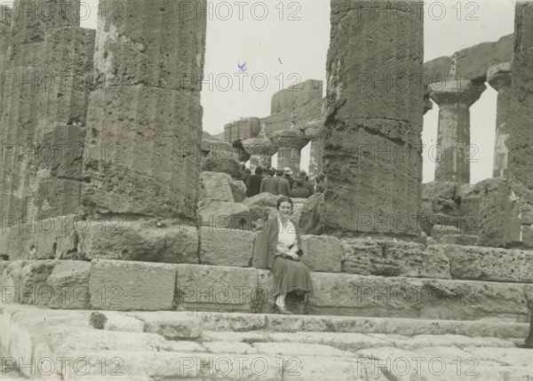 At the Temple of Juno in Agrigento.