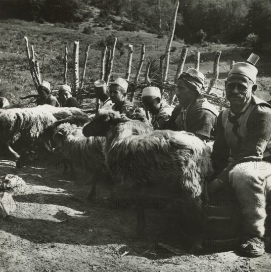 Cheesemakers from Varosh in Albania.