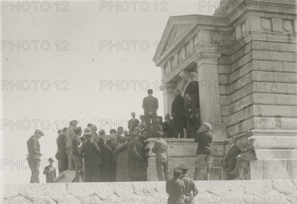 Visit to the Ossuary of the Fallen of Pianto Romano. 
	
		1924