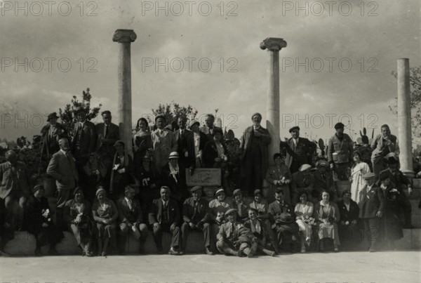 The Members of the Touring Club Italiano  in Taormina?. 
	
		1924