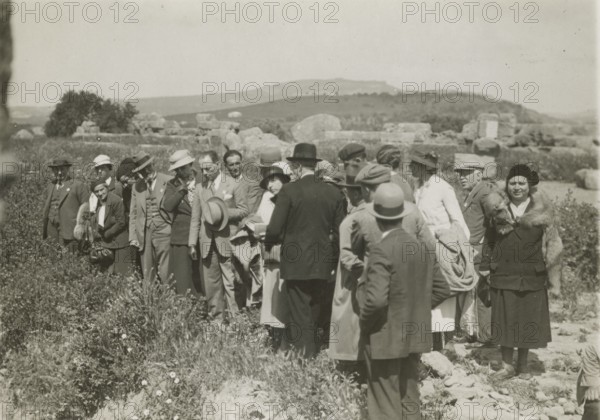 At the Valley of the Temples in Agrigento. 
	
		1924