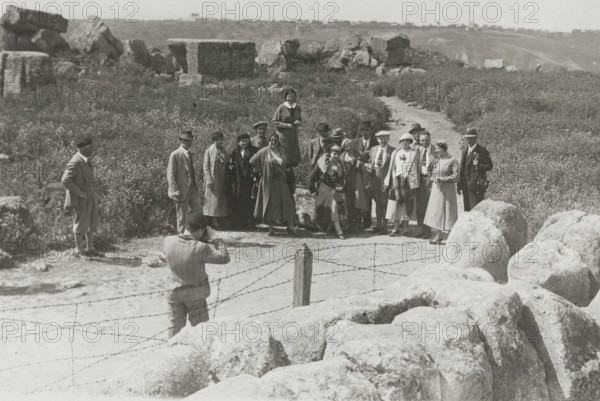 Visit to the Valley of the Temples in Agrigento. 
	
		1924