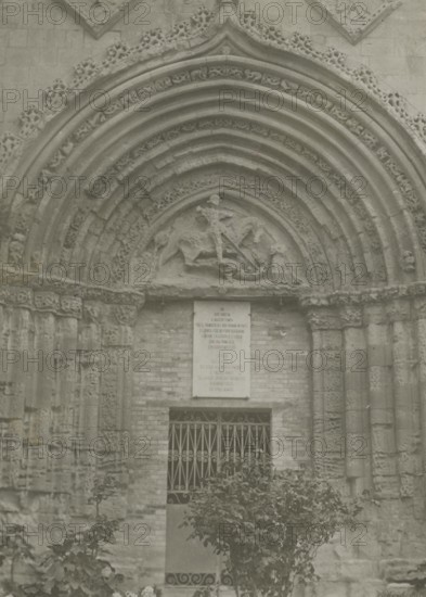 Portal of the Church of San Giorgio Vecchio in Ragusa. 
	
		1924