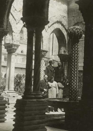 Cloister of the Cathedral of Monreale. 
	
		1924