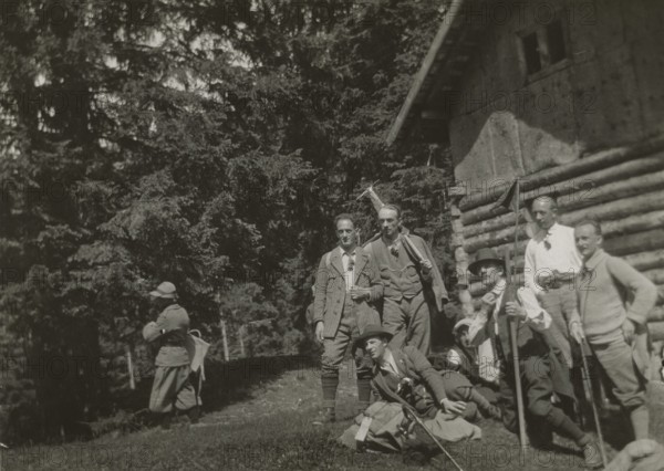 At the Nigra Retreat in the Black Forest. 
	
		1927