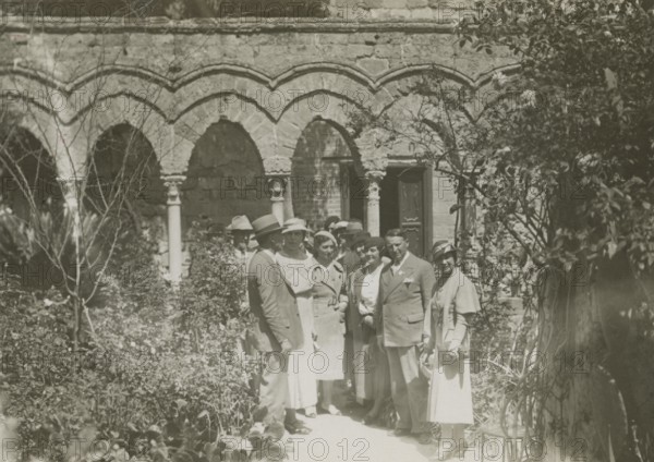 Cloister of the Cathedral of Monreale. 1924