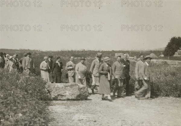 At the Valley of the Temples in Agrigento. 1924