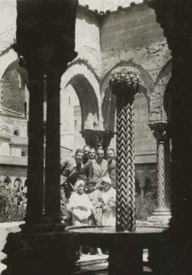 Cloister of the Cathedral of Monreale. 1924