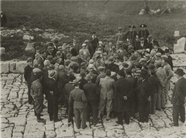 At the archaeological area of Syracuse. 1924
