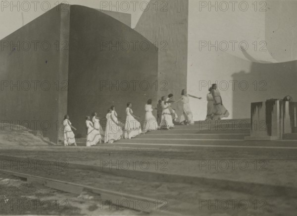 Performance of Antigone at the Greek Theatre of Syracuse. 1924