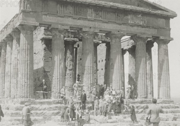 The Temple of Concord in Agrigento. 1924