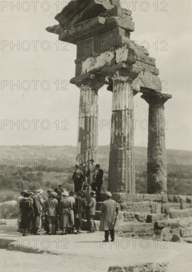 At the Temple of the Dioscuri in Agrigento. 1924