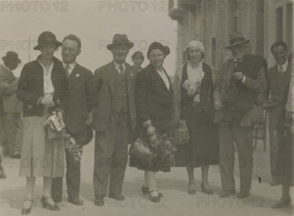 Touring Club Members  in Sicily. 1924