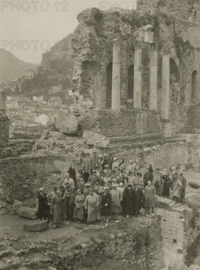 At the Taormina theatre. 1924