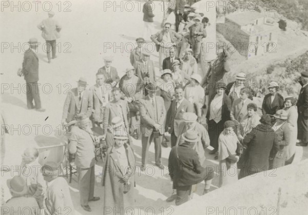 Visit to Taormina Castle. 1924
