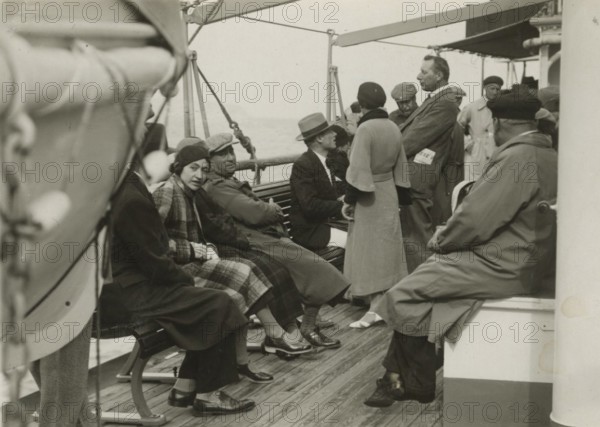 On board a steamship. 1924