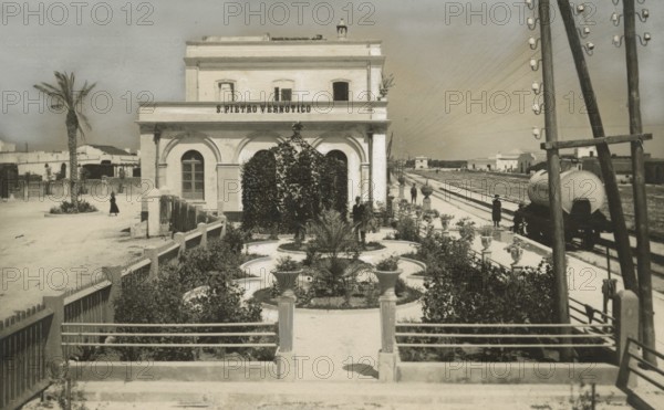 The station of S. Pietro Vernotico. 1926