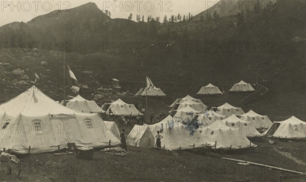 Touring Club Italiano Campsite in Postojna? : the camp. 1924