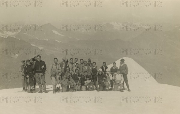 On the summit of Gran Paradiso. 1933