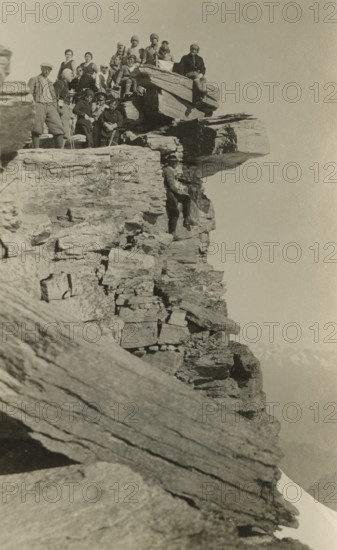 On the summit of Gran Paradiso. 1933