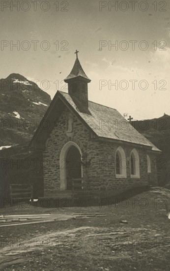 Church near the Dux refuge in Val Martello. 1934
