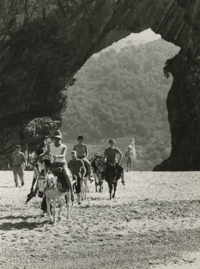 Touring Village in Marina di Camerota: Donkey Ride. after 1968