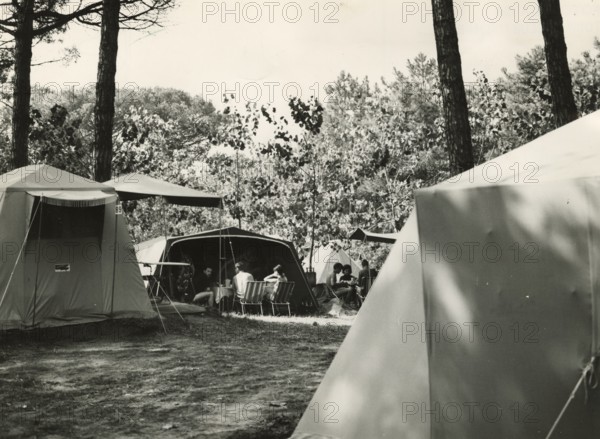 Marina di Ravenna International Camping Park: The area reserved for tents. 1952-1956