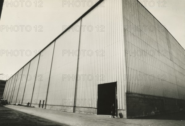 A Pirelli warehouse in Milan's Bicocca district. 1969