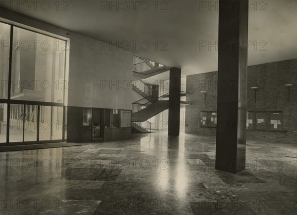 The entrance hall of the State University of Milan. 1956