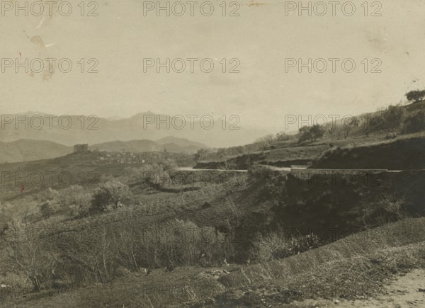 Winding road near Castelbuono. ca. 1910