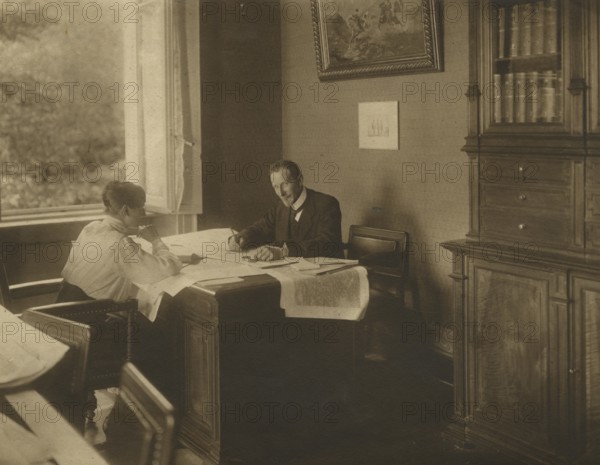 Luigi Vittorio Bertarelli in the Postojna Caves. 1920-1925