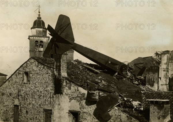 Austrian plane shot down in Asolo