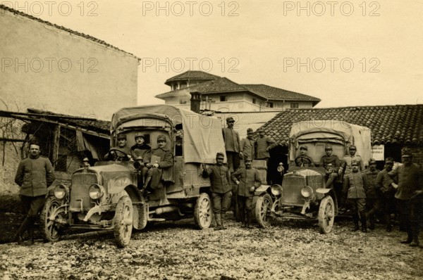 Soldiers in charge of transport