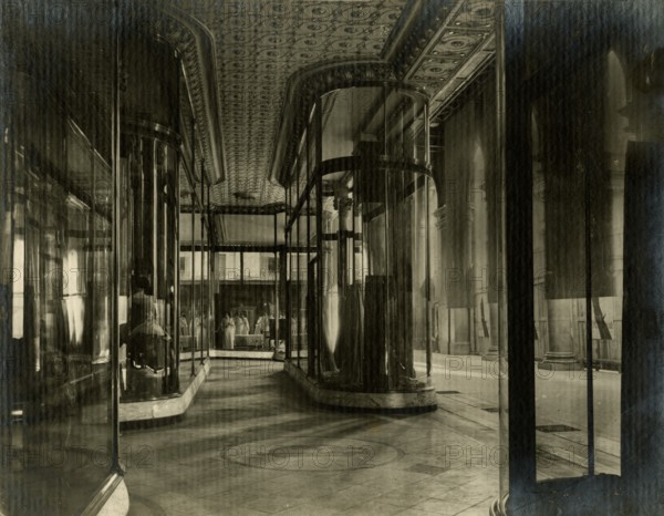 The windows of the La Rinascente department store in Milan overlooking Piazza Duomo