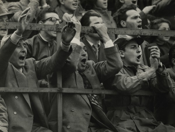 Fans at a football match