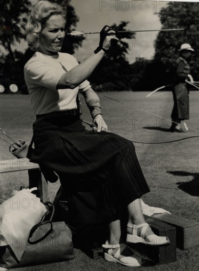George Arthur at the National Archery Championships in Oxford
